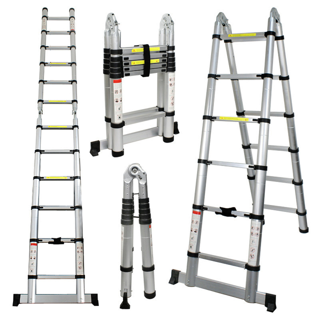 China 5m aluminium telescopic ladder manufacturers, 5m aluminium