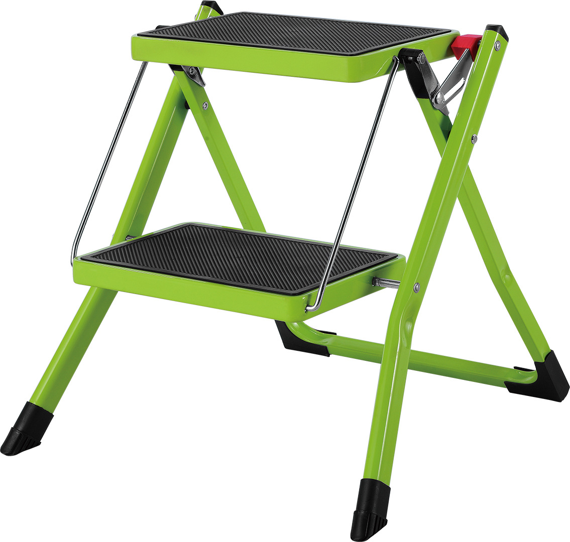Wide pedal lightweight step stool folding step ladder 2 step stairs