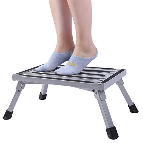 Folding aluminum platform step stool RV trailer camper working ladder portable Buy step stool